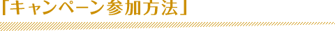「キャンペーン参加方法」